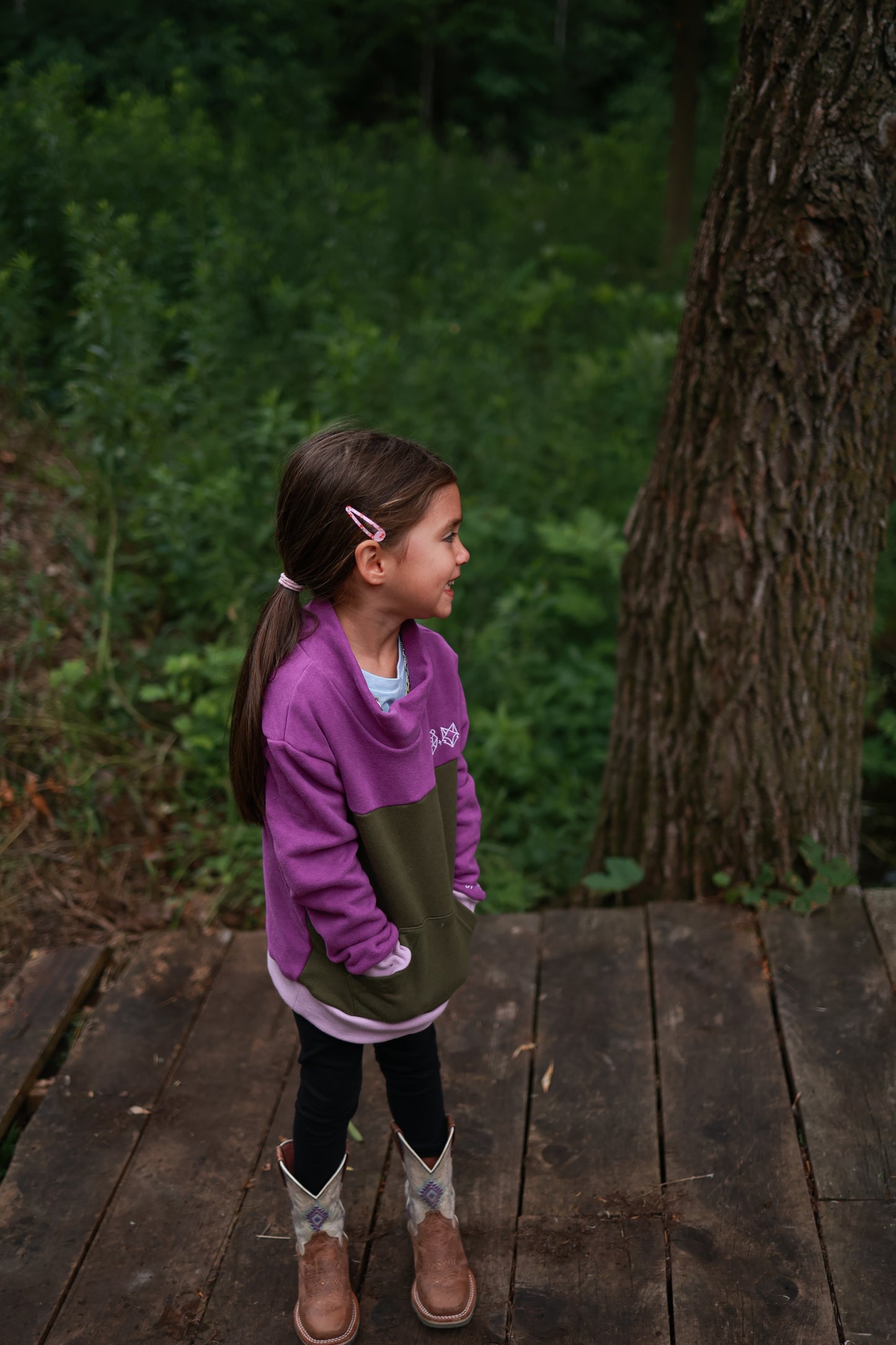 Lavender + Moss - Kids Colour Block