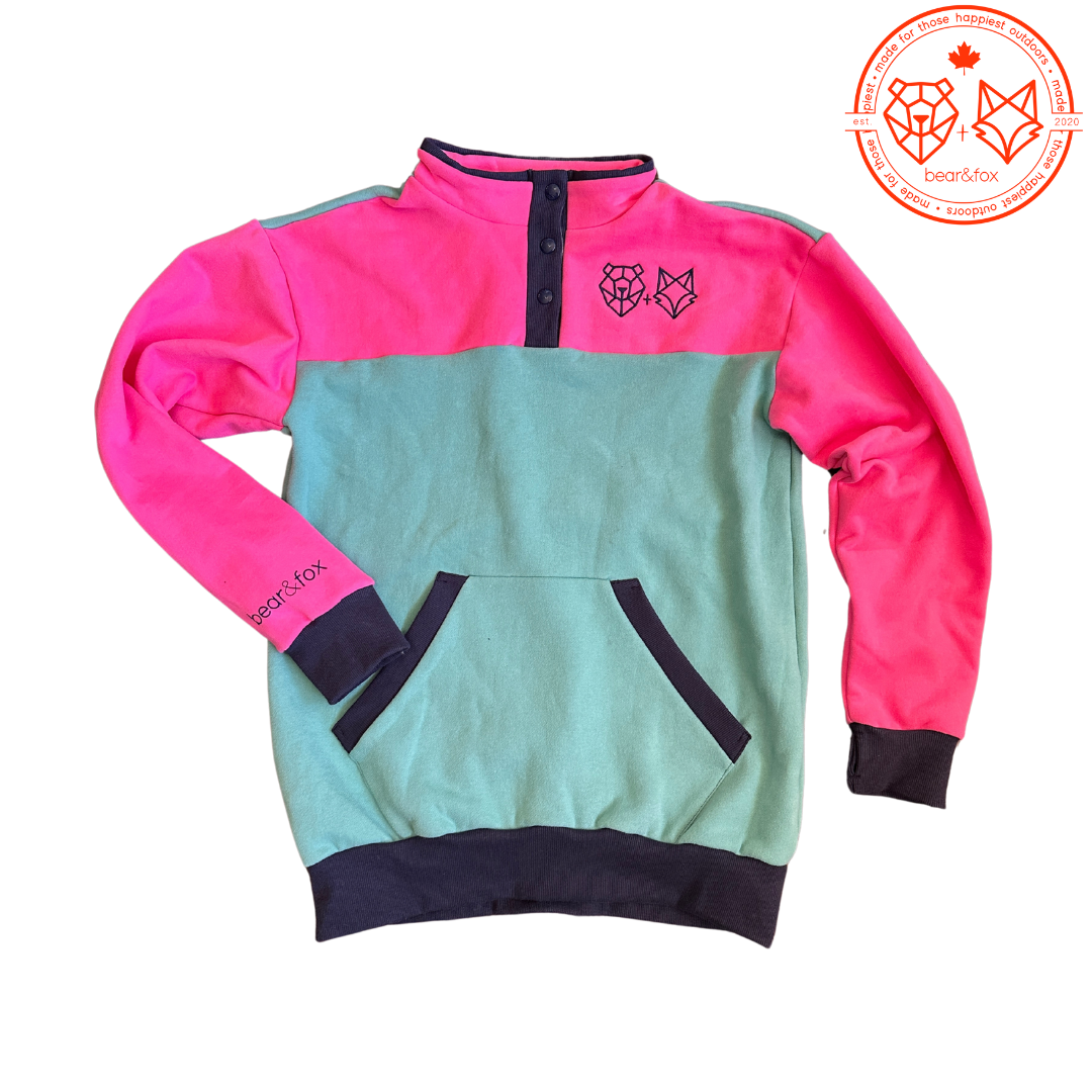 Colour Block Sweater - Yukon Sunrise